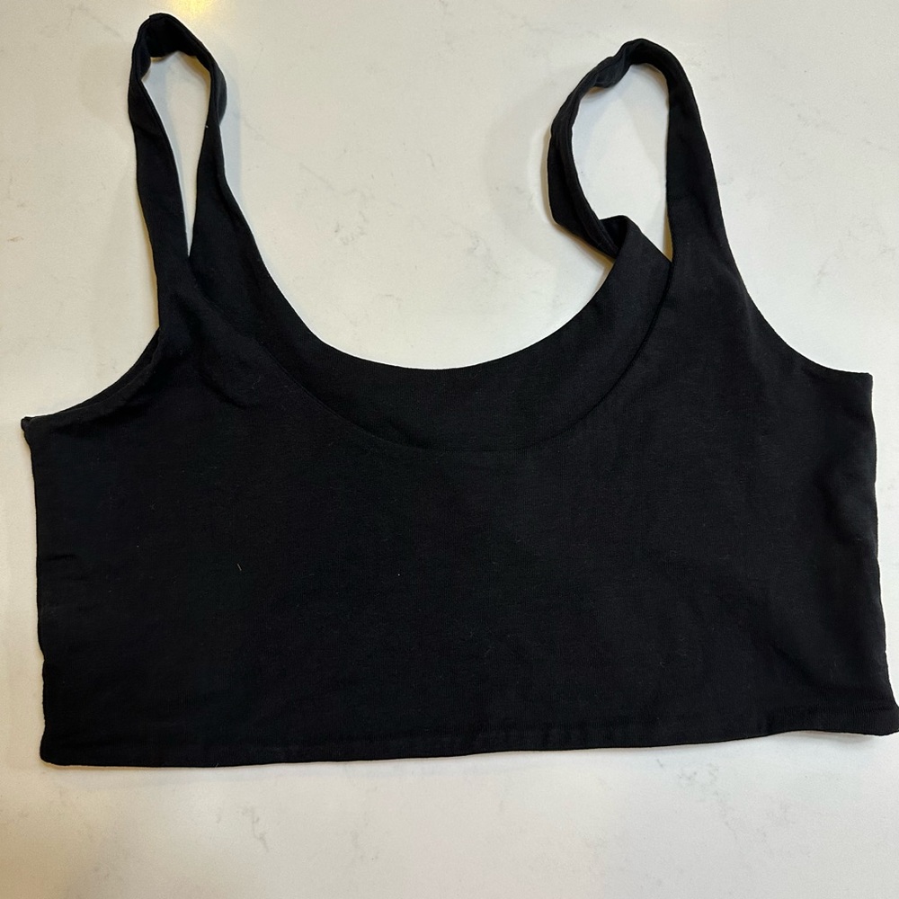 Cotton On Black Crop  Tank Top